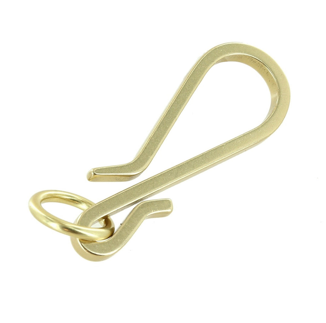 buckleguy fish hook C5462 Natural Brass, Fish Hook Key Chain, Solid Brass-LL – a leatherstore