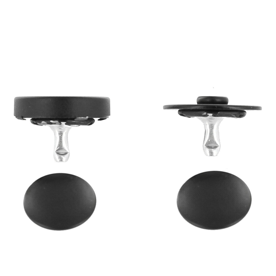 Magnetic Snap, Riveted Backs, Black Matte, Multiple Sizes – a leatherstore